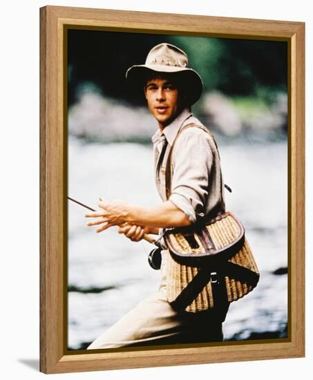 Brad Pitt - A River Runs Through It-null-Framed Stretched Canvas