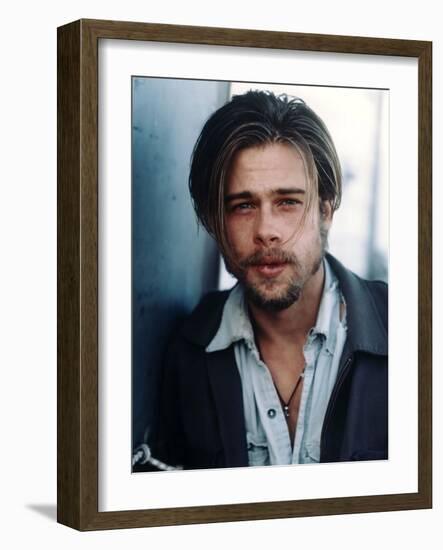 BRAD PITT. "Kalifornia" [1993], directed by DOMINIC SENA.-null-Framed Photographic Print