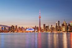 Toronto Skyline at Dusk-Brad Smith-Premier Image Canvas
