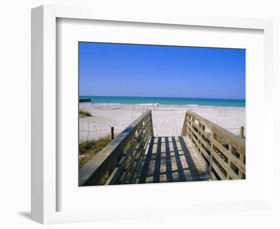 Bradenton Beach, Anna Maria Island, Gulf Coast, Florida, USA-Fraser Hall-Framed Photographic Print