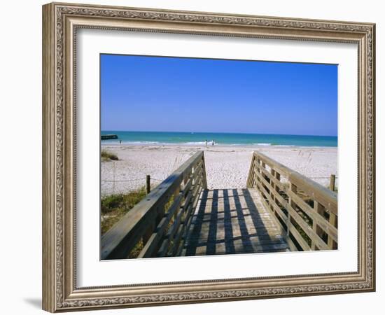 Bradenton Beach, Anna Maria Island, Gulf Coast, Florida, USA-Fraser Hall-Framed Photographic Print