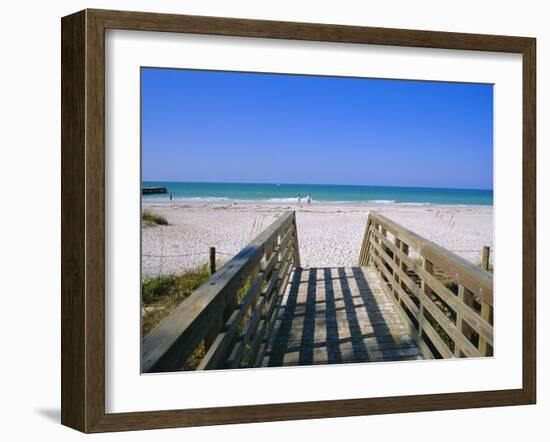 Bradenton Beach, Anna Maria Island, Gulf Coast, Florida, USA-Fraser Hall-Framed Photographic Print