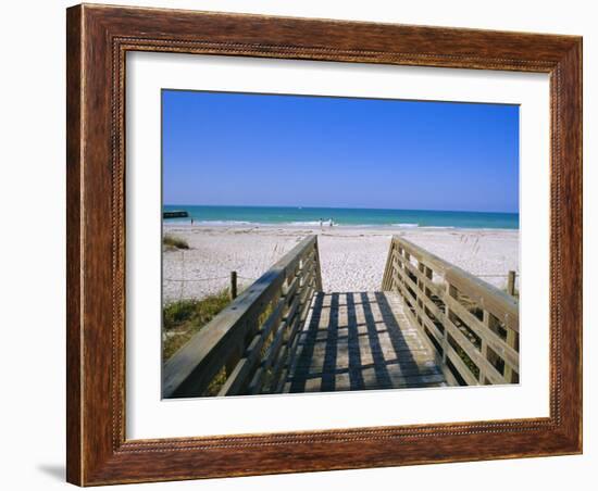 Bradenton Beach, Anna Maria Island, Gulf Coast, Florida, USA-Fraser Hall-Framed Photographic Print