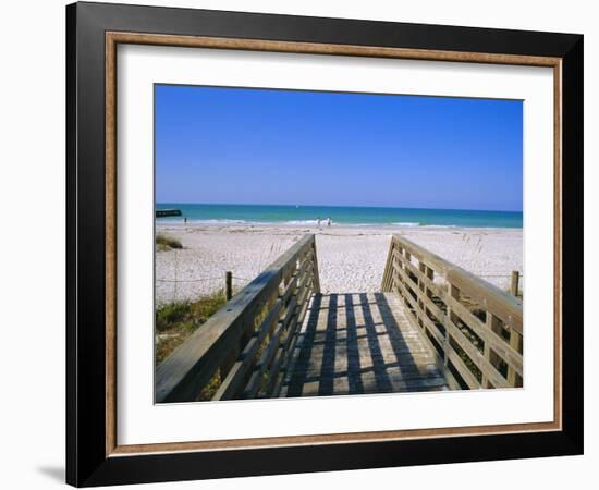 Bradenton Beach, Anna Maria Island, Gulf Coast, Florida, USA-Fraser Hall-Framed Photographic Print