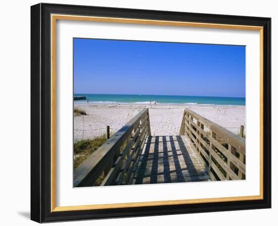 Bradenton Beach, Anna Maria Island, Gulf Coast, Florida, USA-Fraser Hall-Framed Photographic Print