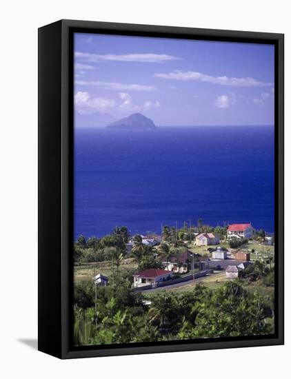 Brades Town View from Baker Hill, Montserrat-Walter Bibikow-Framed Premier Image Canvas