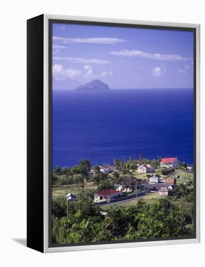 Brades Town View from Baker Hill, Montserrat-Walter Bibikow-Framed Premier Image Canvas