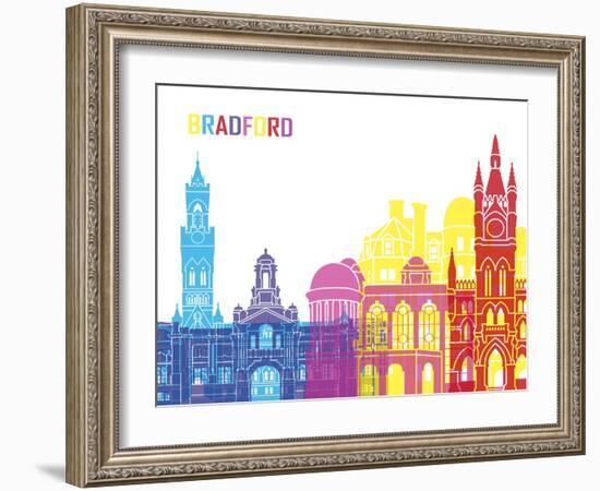 Bradford Skyline Pop-paulrommer-Framed Art Print