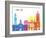 Bradford Skyline Pop-paulrommer-Framed Art Print