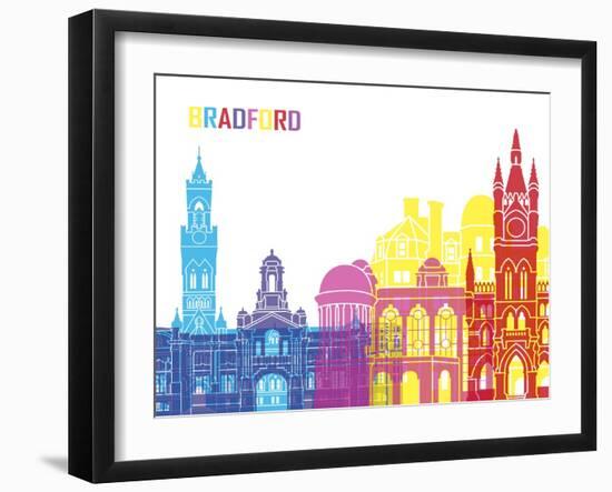 Bradford Skyline Pop-paulrommer-Framed Art Print