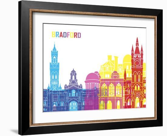 Bradford Skyline Pop-paulrommer-Framed Art Print