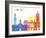 Bradford Skyline Pop-paulrommer-Framed Art Print