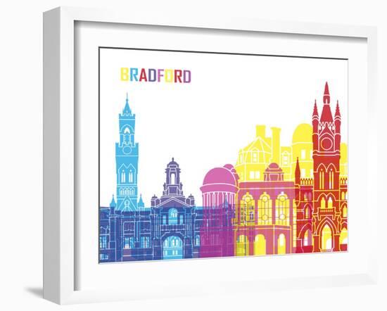 Bradford Skyline Pop-paulrommer-Framed Art Print