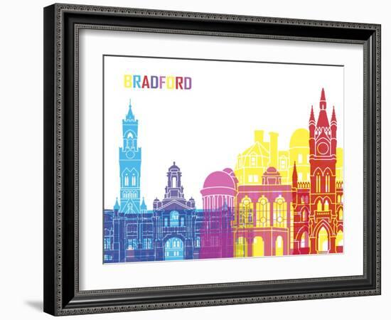 Bradford Skyline Pop-paulrommer-Framed Art Print