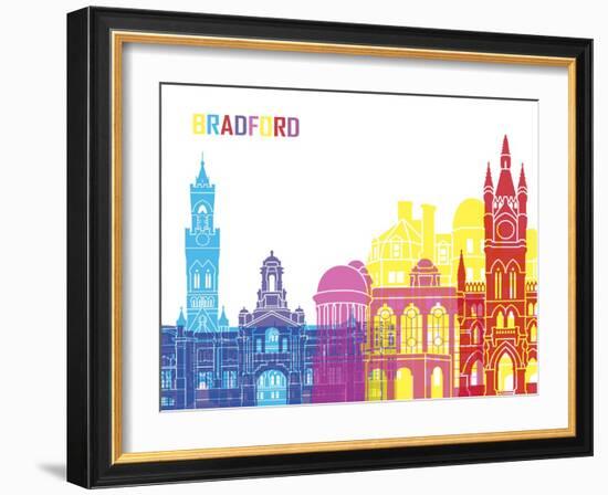 Bradford Skyline Pop-paulrommer-Framed Art Print