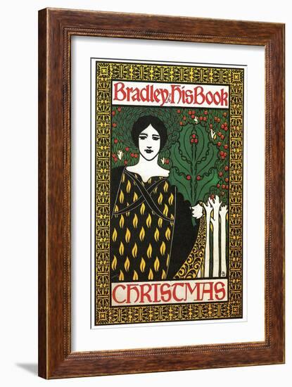 Bradley-His Book Christmas-Will Bradley-Framed Art Print