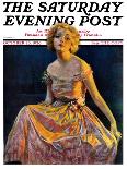 "Woman at the Shore," Saturday Evening Post Cover, August 20, 1927-Bradshaw Crandall-Giclee Print