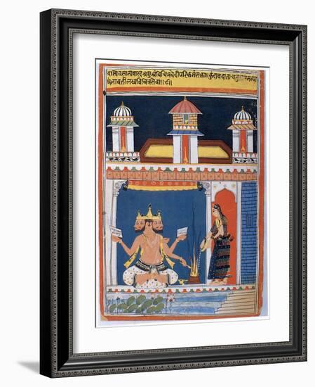 Brahma Receiving an Offering, after 18th Century-null-Framed Giclee Print