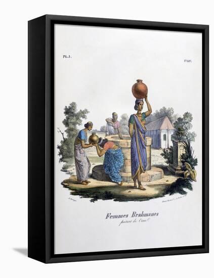 Brahmin Woman Collecting Water, 1828-Marlet et Cie-Framed Premier Image Canvas