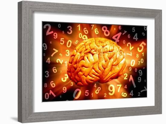 Brain, Conceptual Artwork-Victor De Schwanberg-Framed Photographic Print