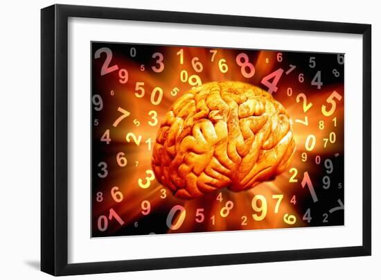 Brain, Conceptual Artwork-Victor De Schwanberg-Framed Photographic Print