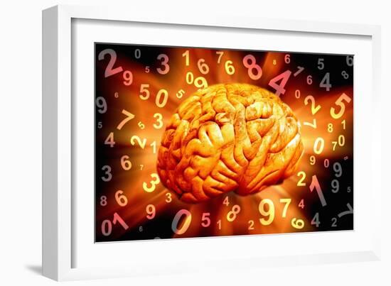 Brain, Conceptual Artwork-Victor De Schwanberg-Framed Photographic Print