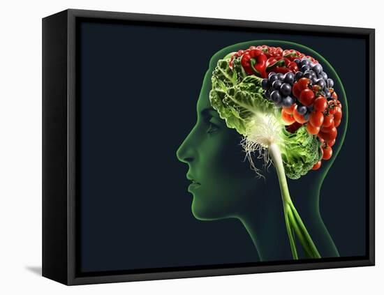 Brain Food, Conceptual Image-SMETEK-Framed Premier Image Canvas