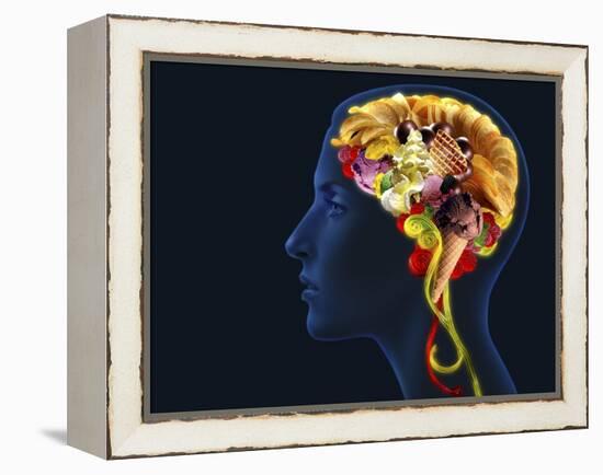 Brain Food, Conceptual Image-SMETEK-Framed Premier Image Canvas