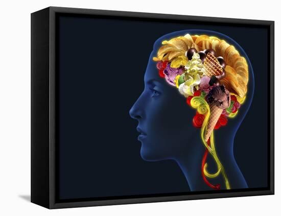 Brain Food, Conceptual Image-SMETEK-Framed Premier Image Canvas