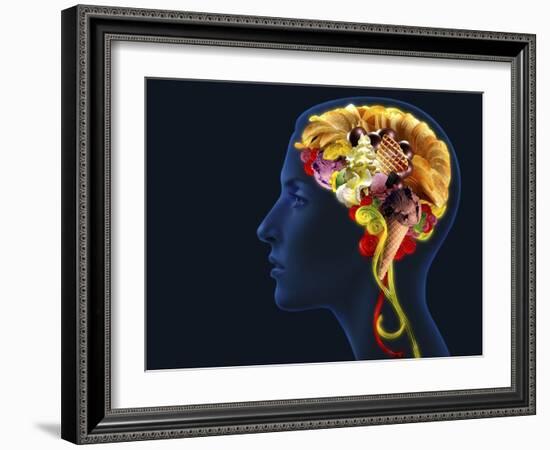 Brain Food, Conceptual Image-SMETEK-Framed Photographic Print