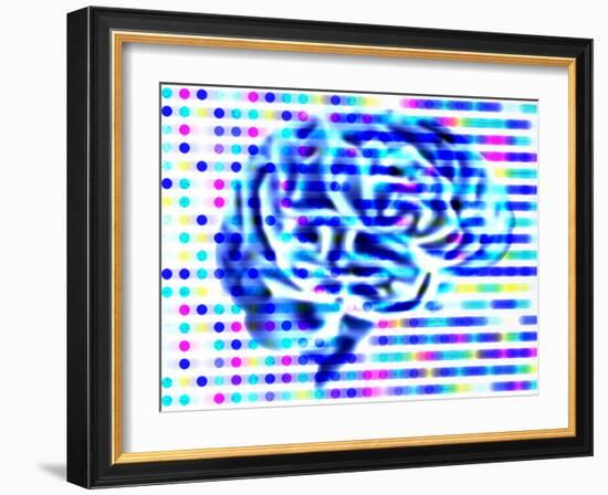 Brain Protein Research-PASIEKA-Framed Photographic Print