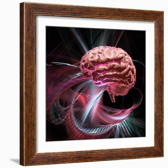 Brain Research, Conceptual Artwork-Laguna Design-Framed Premium Photographic Print