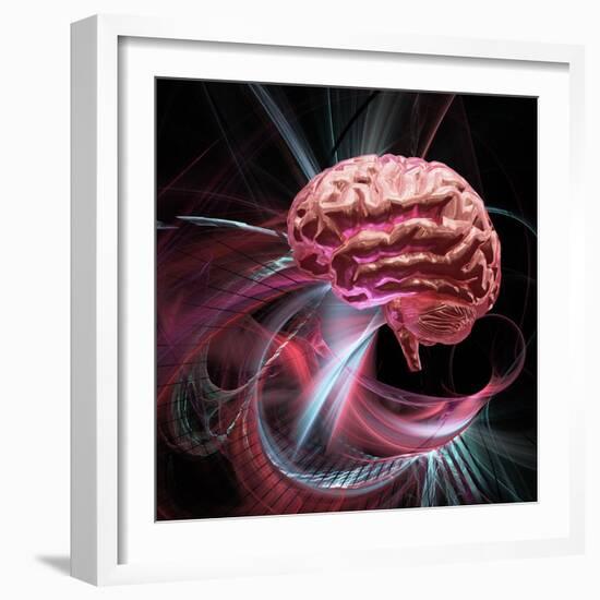 Brain Research, Conceptual Artwork-Laguna Design-Framed Premium Photographic Print