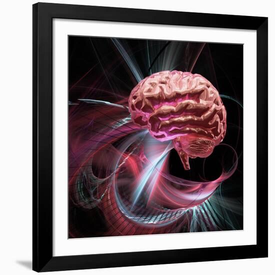 Brain Research, Conceptual Artwork-Laguna Design-Framed Photographic Print