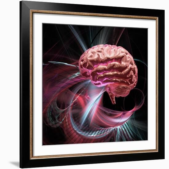 Brain Research, Conceptual Artwork-Laguna Design-Framed Photographic Print