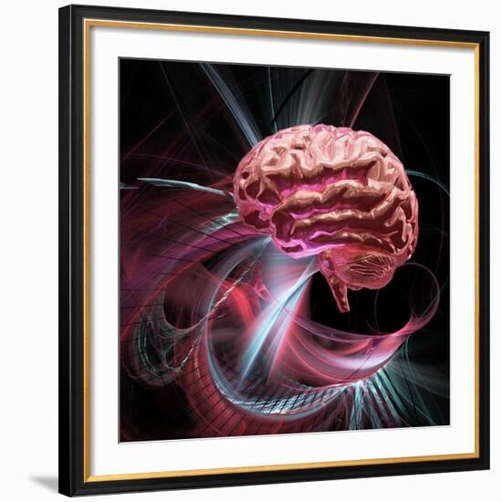 Brain Research, Conceptual Artwork-Laguna Design-Framed Photographic Print