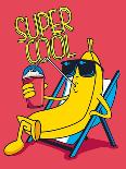 Cartoon Banana Vector Character, Milkshake-braingraph-Art Print