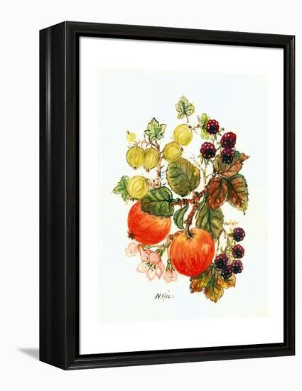 Brambles, Apples and Grapes-Nell Hill-Framed Premier Image Canvas