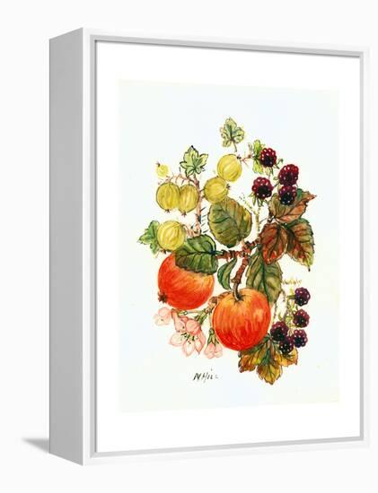 Brambles, Apples and Grapes-Nell Hill-Framed Premier Image Canvas