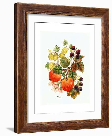 Brambles, Apples and Grapes-Nell Hill-Framed Giclee Print