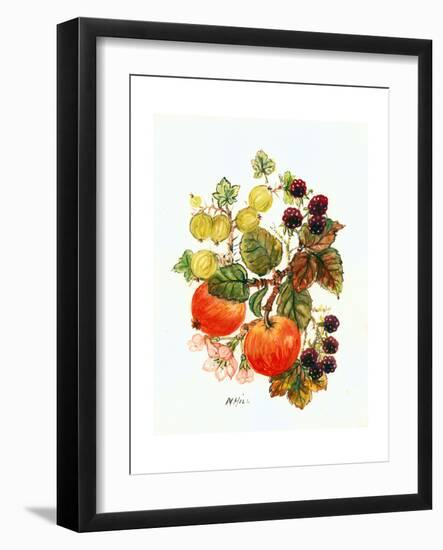 Brambles, Apples and Grapes-Nell Hill-Framed Giclee Print