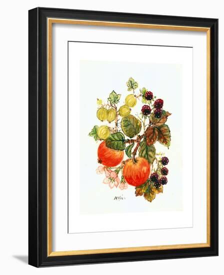 Brambles, Apples and Grapes-Nell Hill-Framed Giclee Print