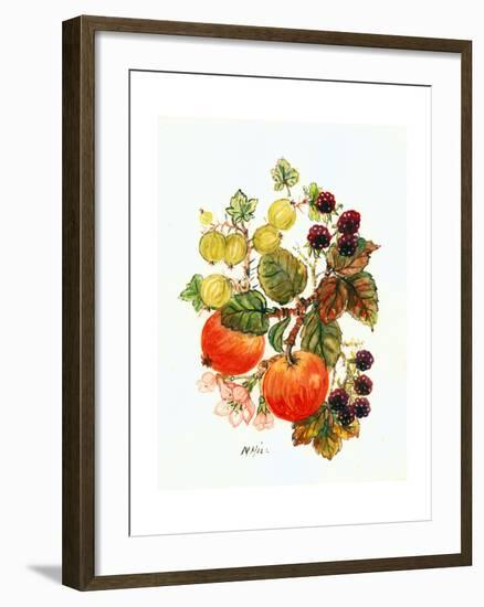 Brambles, Apples and Grapes-Nell Hill-Framed Giclee Print