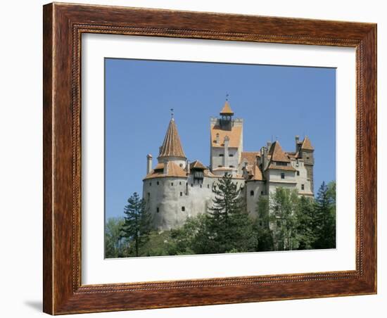 Bran Castle (Dracula's Castle), Transylvania, Romania-Charles Bowman-Framed Photographic Print