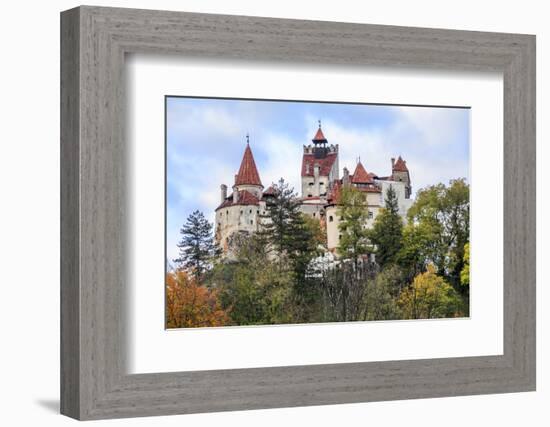 Bran, Romania. Castle Bran, Exterior. Dracula's Castle.-Emily Wilson-Framed Photographic Print