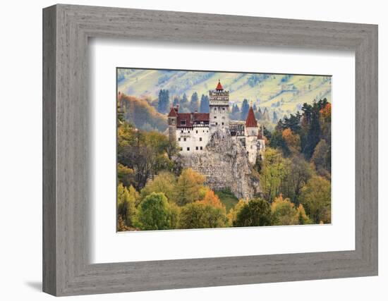 Bran, Romania. Castle Bran, Exterior. Dracula's Castle.-Emily Wilson-Framed Photographic Print