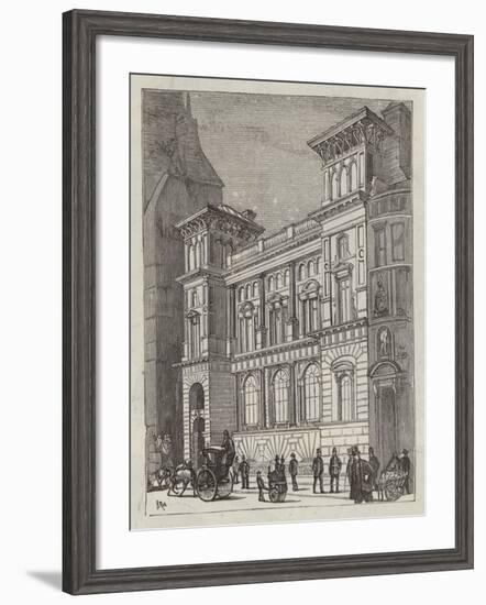 Branch Bank of England, Fleet Street-null-Framed Giclee Print