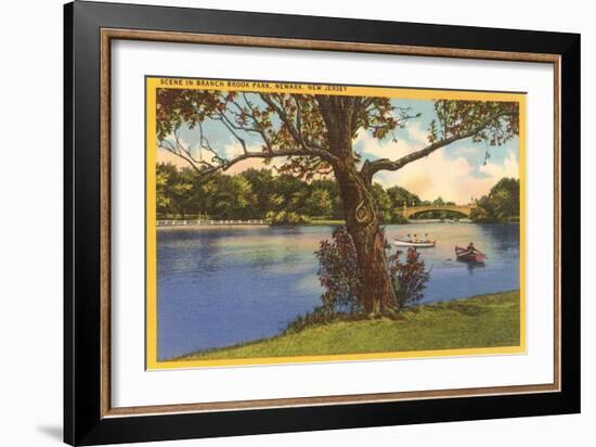 Branch Brook Park, Newark, New Jersey-null-Framed Art Print