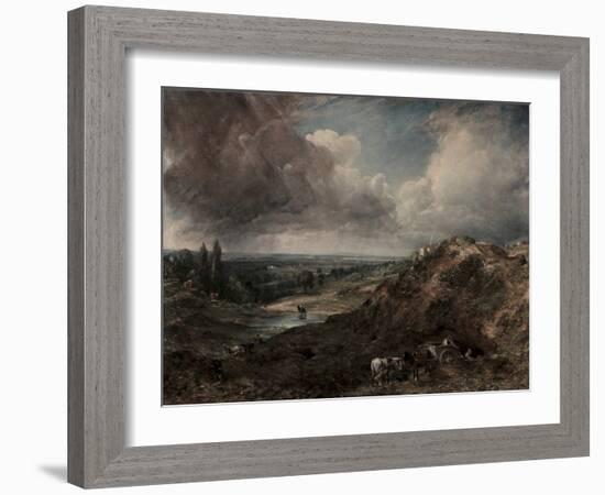 Branch Hill Pond, Hampstead, 1828, by John Constable, 1776-1837, English painting,-John Constable-Framed Art Print