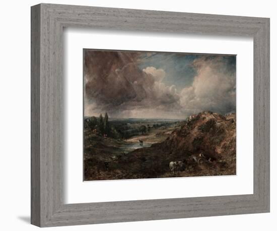 Branch Hill Pond, Hampstead, 1828 (Oil on Canvas)-John Constable-Framed Giclee Print